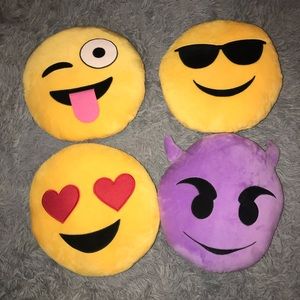 Emoji pillows
